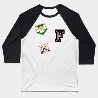 Fox hunting patches Baseball T-Shirt